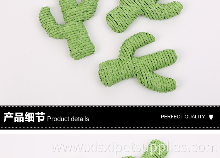 wholesale new design cactus cat toy rope scratcher toy